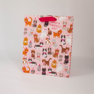 Purrfect Pussycats Large Gift Bag