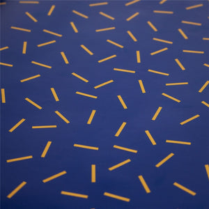 Ikigai Indigo Confetti Wrapping Paper