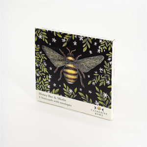 Honey Bee & Moths Notecard Wallet - Set of 8