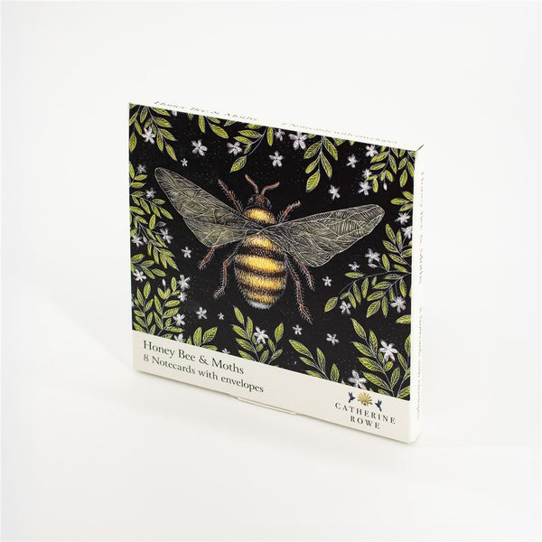 Honey Bee & Moths Notecard Wallet - Set of 8