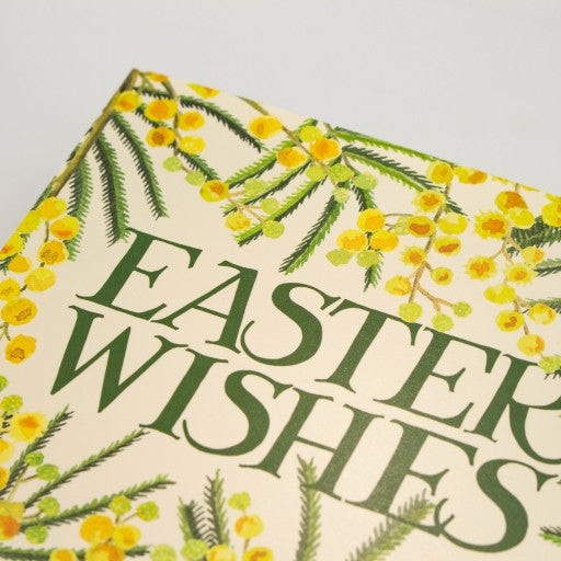 Easter Wishes Floral Greeting Card