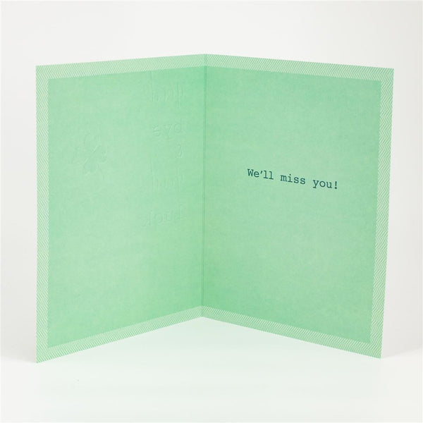 Stylish Farewell Jumbo Floral Card