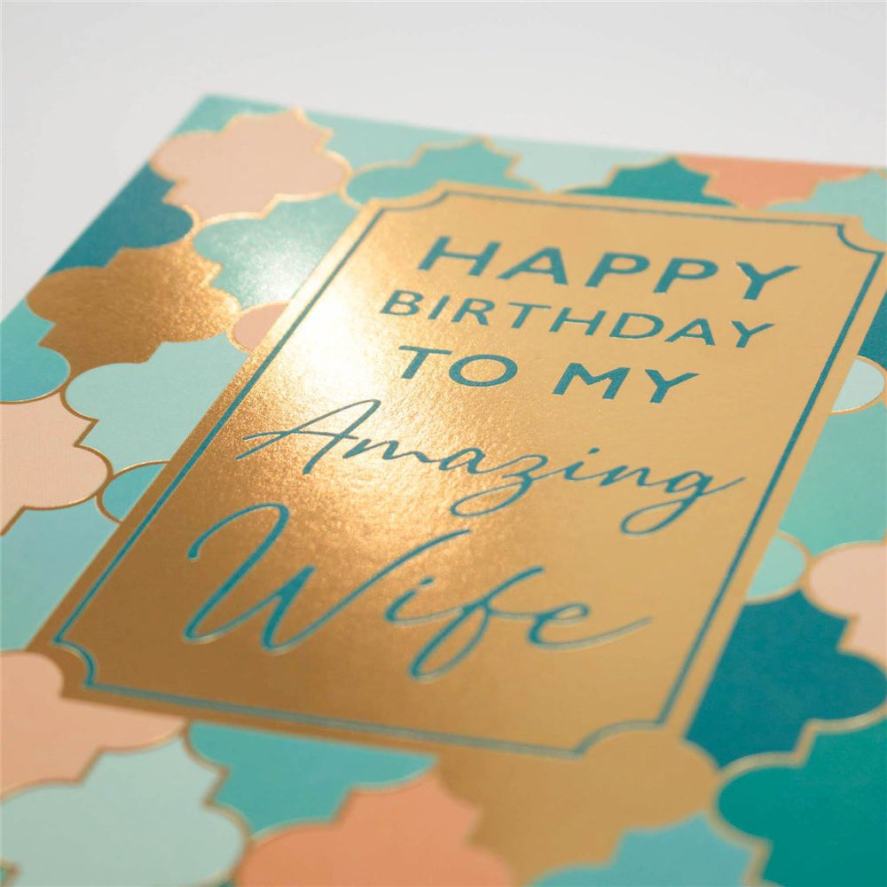 Two-Fold Birthday Card For Wife