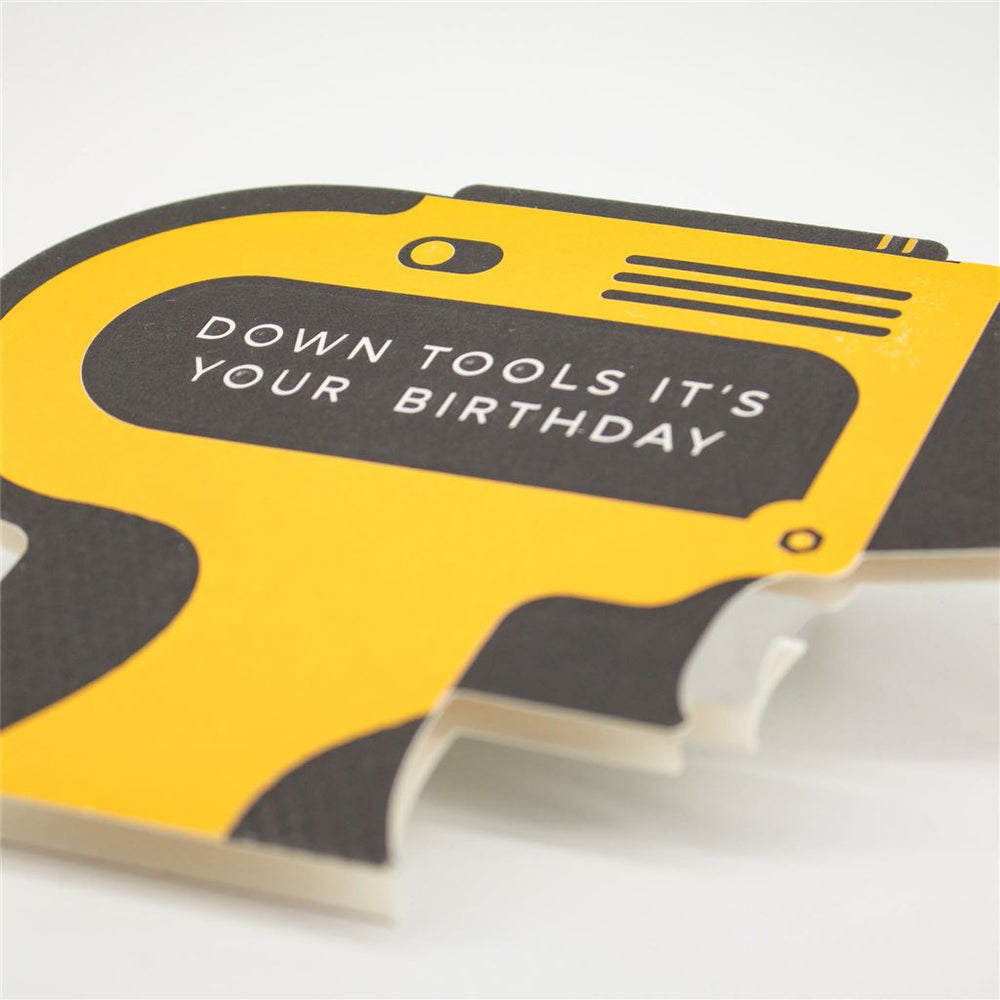 Drill Shape Cut Birthday Card