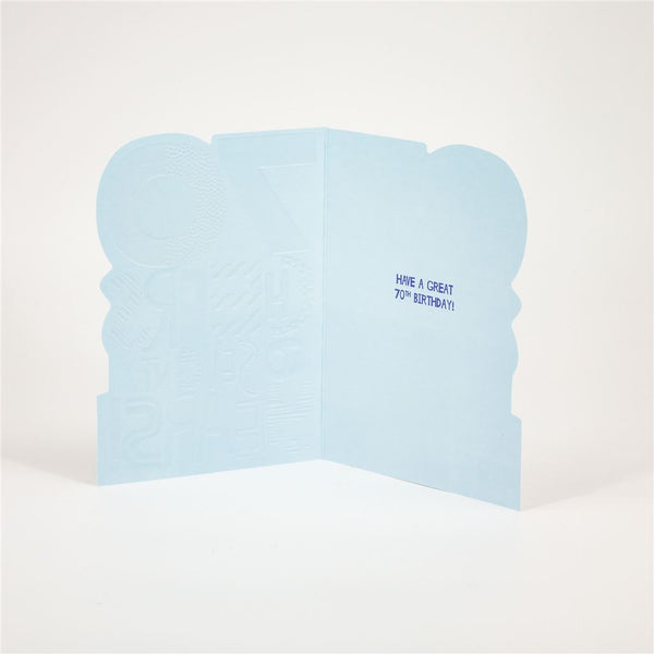 Colourful 70th Birthday Card