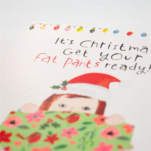 Fat Pants Ready Christmas Card