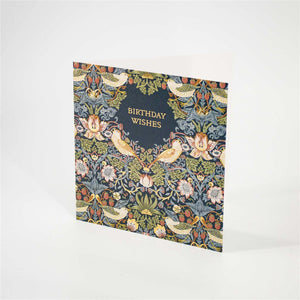 Strawberry Thief Design Birthday Card