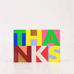 Letter Block Thank You Card