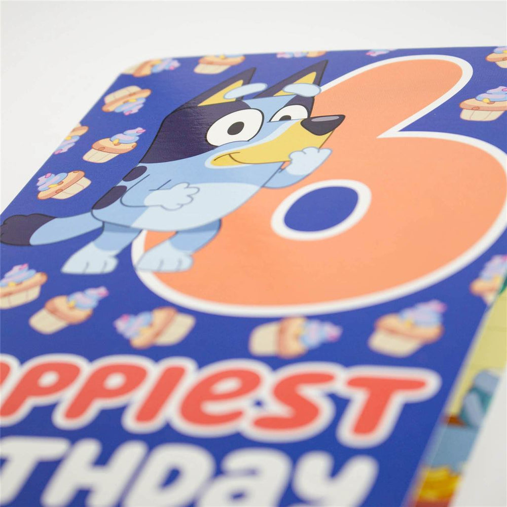 6th Birthday Bluey Card