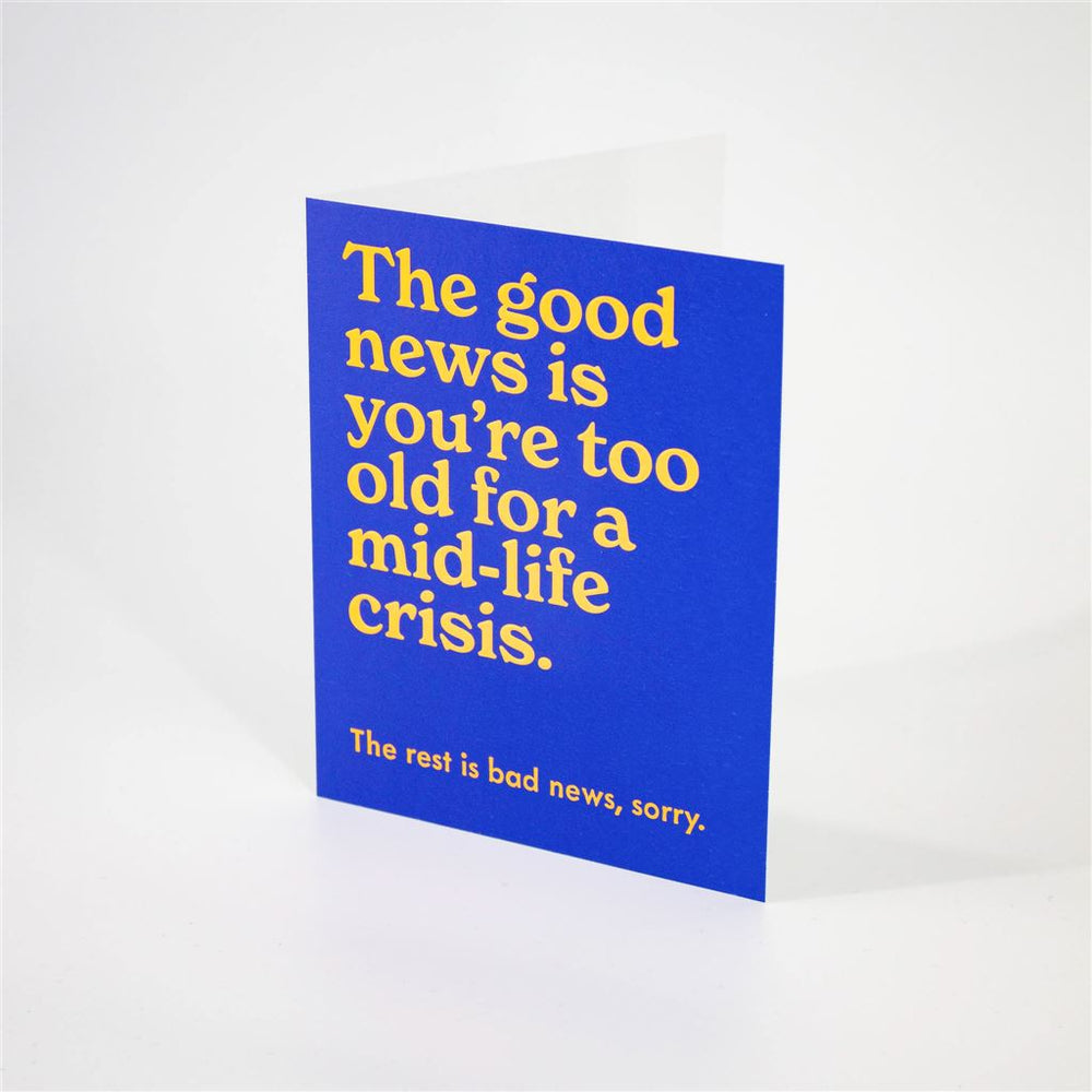 Mid-Life Crisis Card