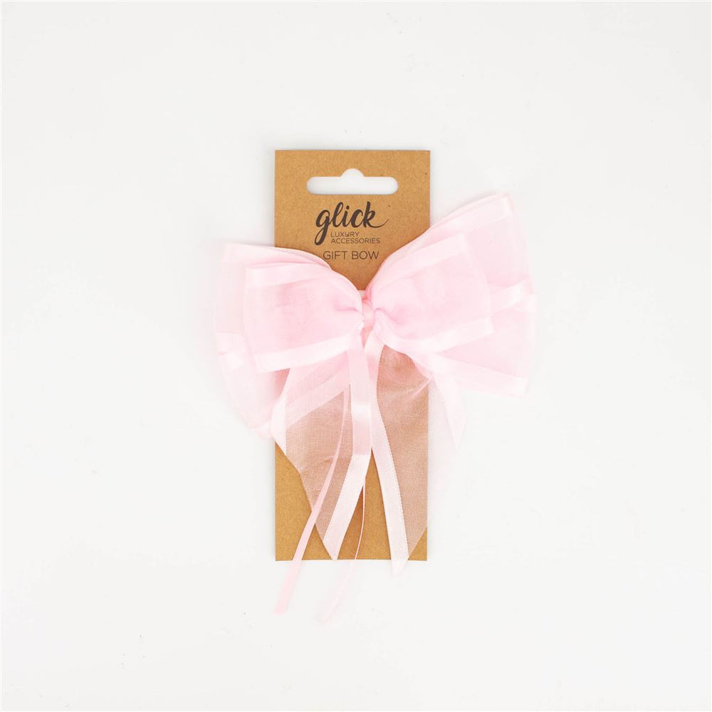 Baby Pink Satin Luxury Bow