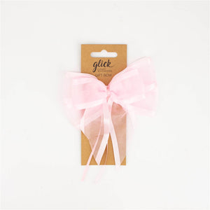 Baby Pink Satin Luxury Bow