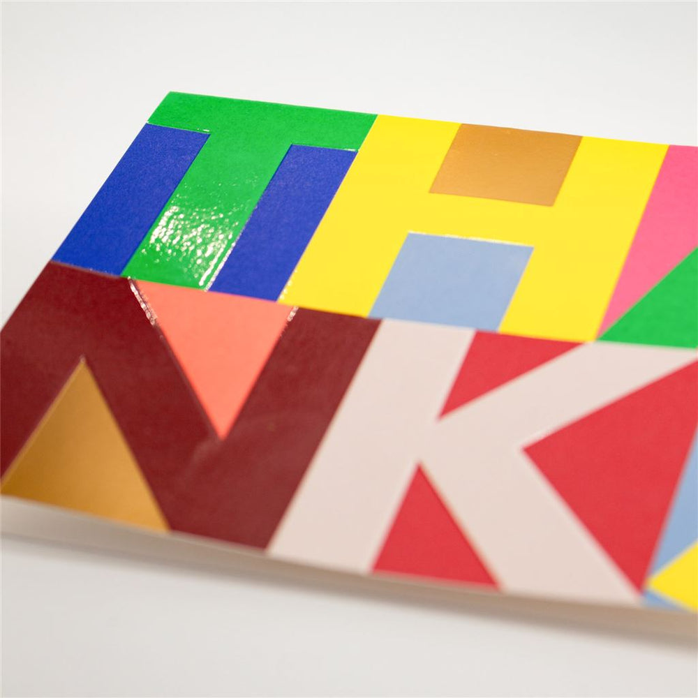 Letter Block Thank You Card