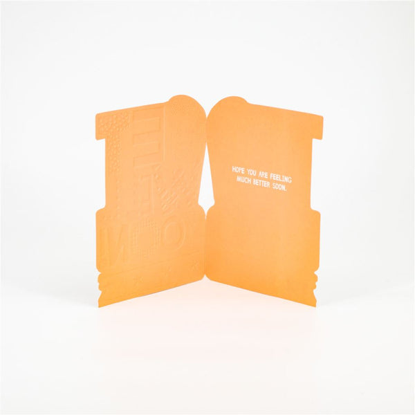 Embossed Get Well Soon Card