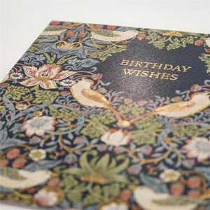 Strawberry Thief Design Birthday Card