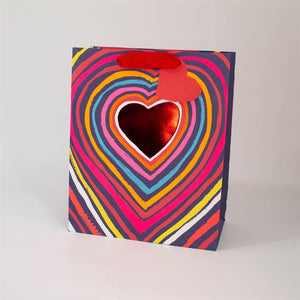 Rainbow Heart Medium Gift Bag