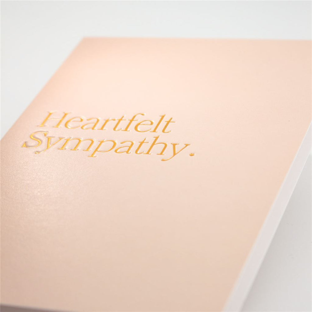 Peach Heartfelt Sympathy Card