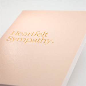 Peach Heartfelt Sympathy Card