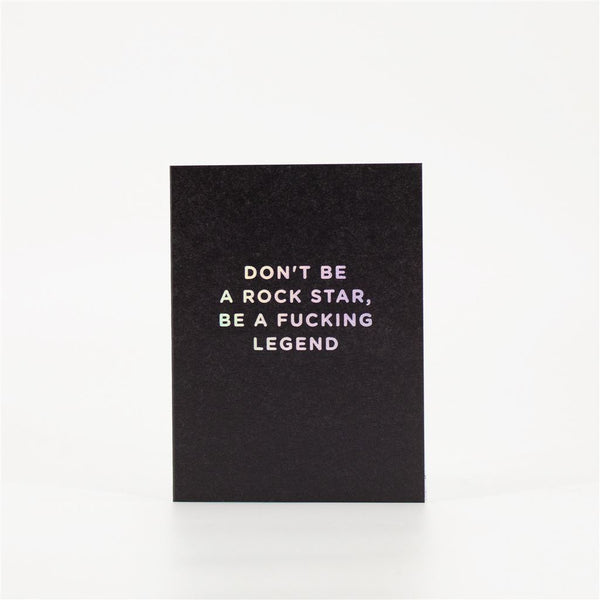 Black Mini Greeting Card