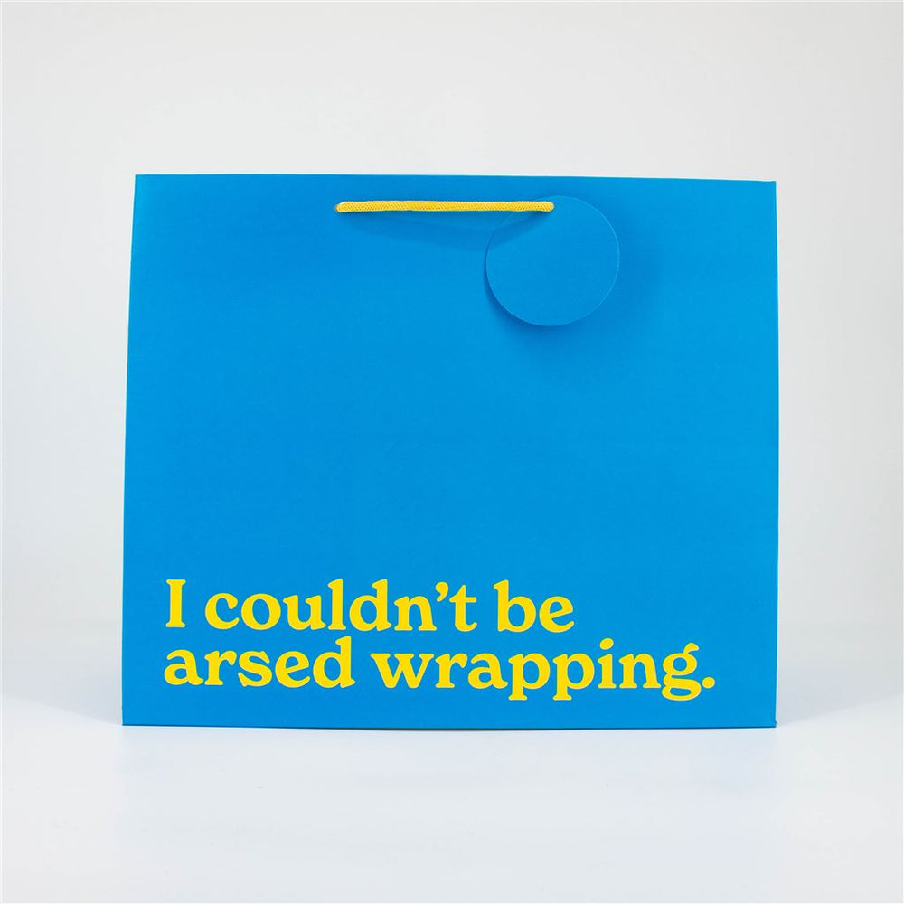 I Couldn’t Be Arsed Large Gift Bag