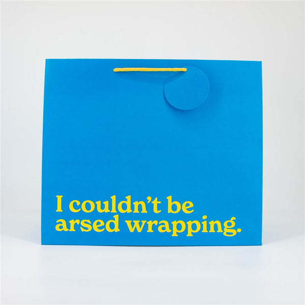 I Couldn’t Be Arsed Large Gift Bag