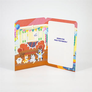 Bluey 5th Birthday Card