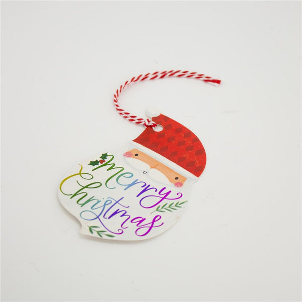 Rainbow Claus Gift Tags Set of Six