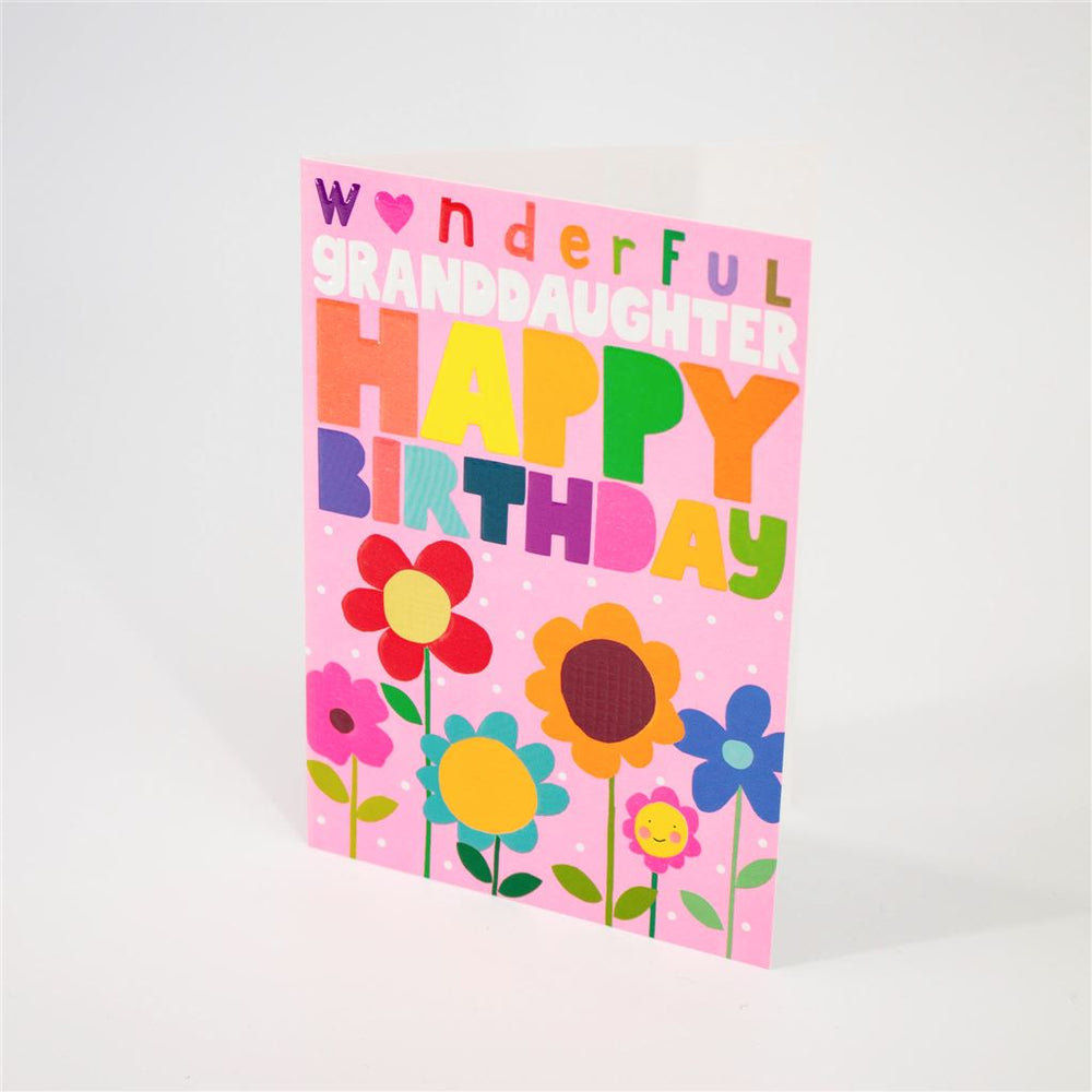 Happy Birthday Granddaughter Card