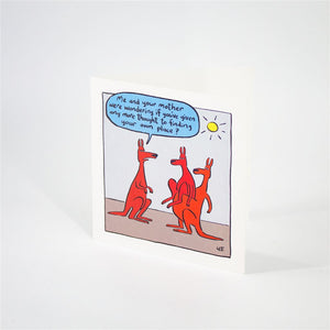Funny Kangaroo Card