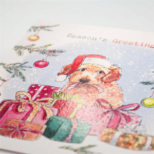 Puppy Christmas Card