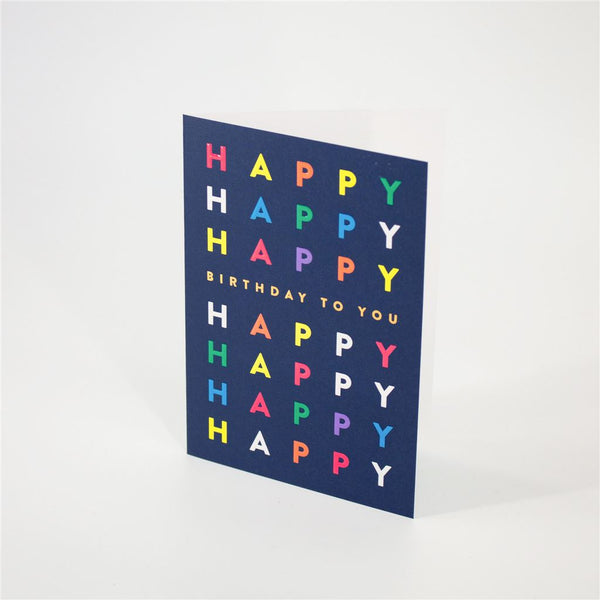 Colorful Birthday Greeting Card