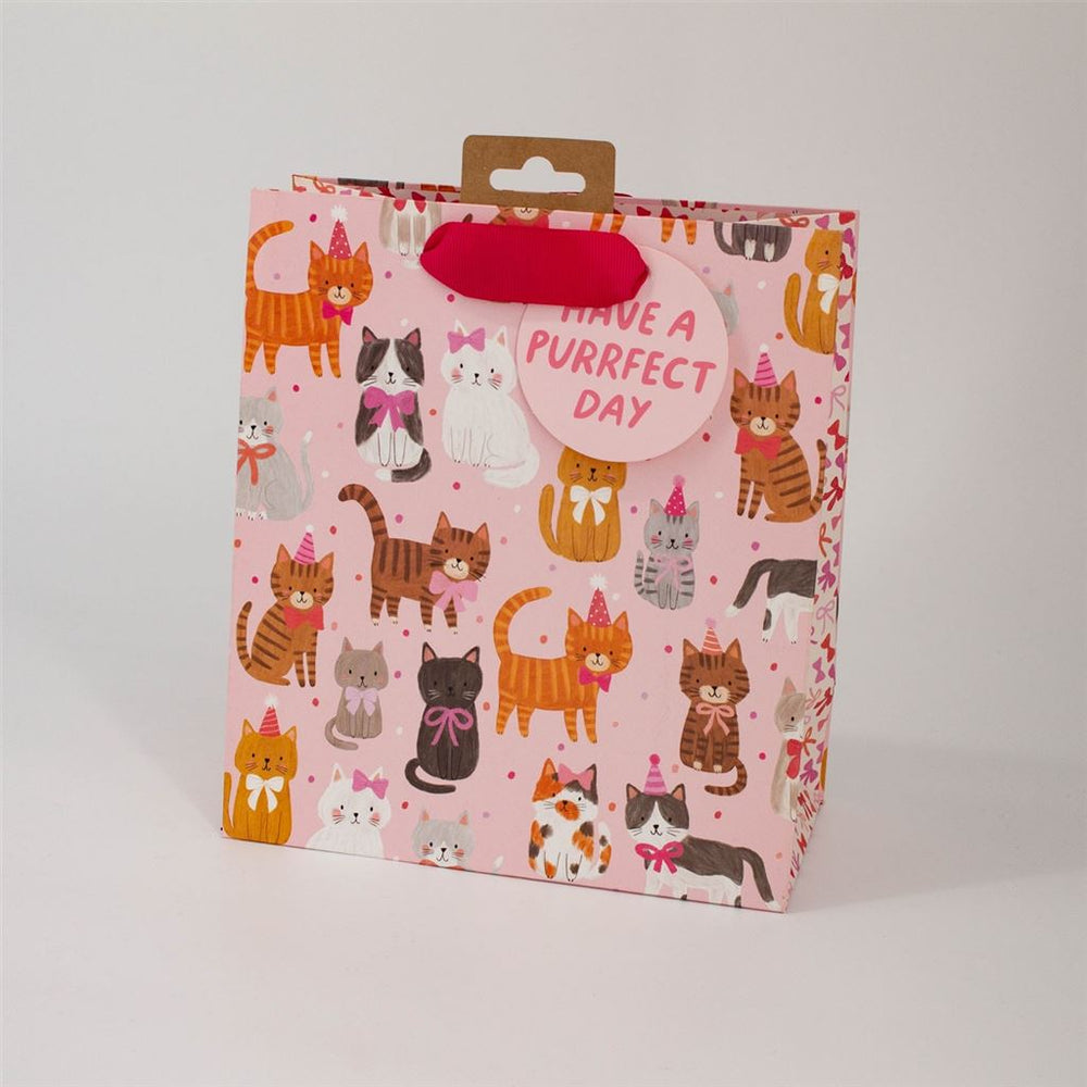 Purrfect Day Cat Medium Gift Bag