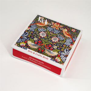 Arts & Crafts Birds Notecard Set - Pack of 20