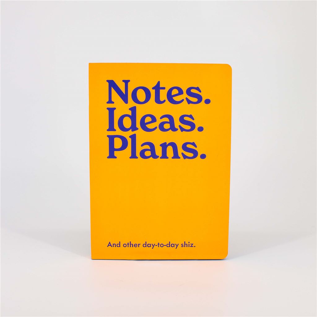 Notes, Ideas & Plans Notebook | Bright Orange Journal