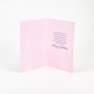Luxury 100th Birthday Card