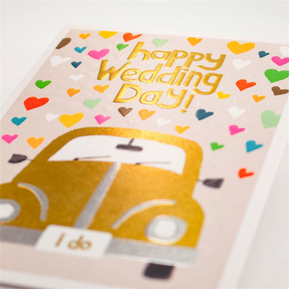 Happy Wedding Day Foiled Card