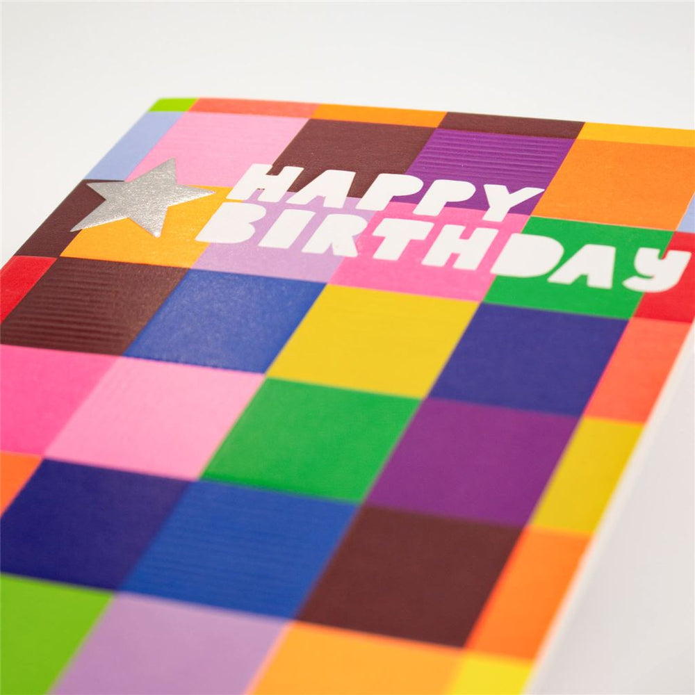 Colour Block Birthday Card