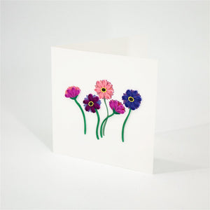 Handmade Quilled Gerbra Card
