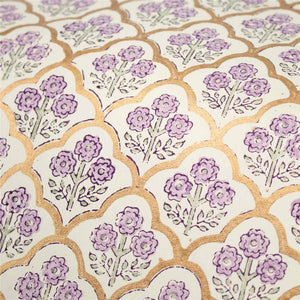 Handmade Lavender Trellis Wrapping Paper