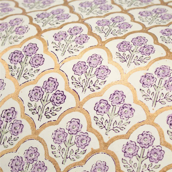 Handmade Lavender Trellis Wrapping Paper