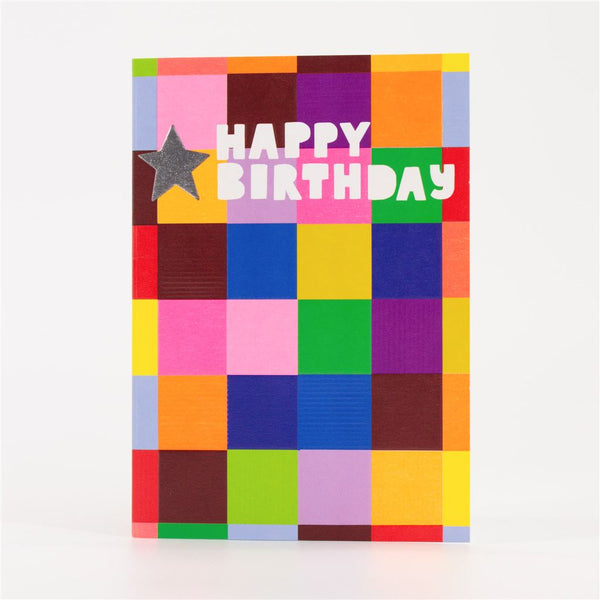 Colour Block Birthday Card
