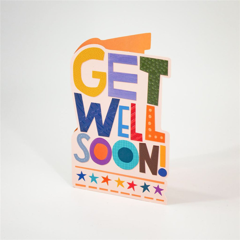 Embossed Get Well Soon Card