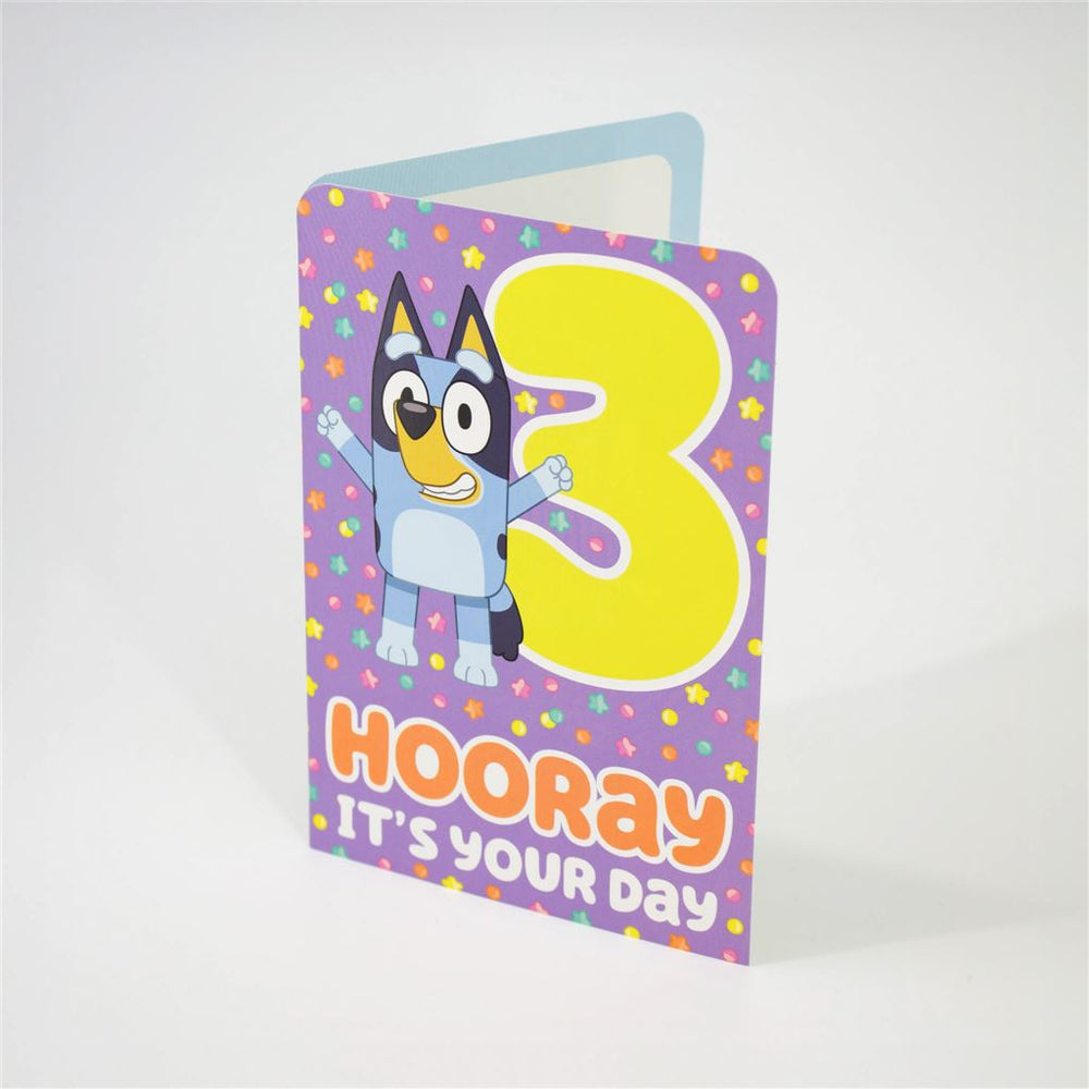 Bluey 3rd Birthday Card
