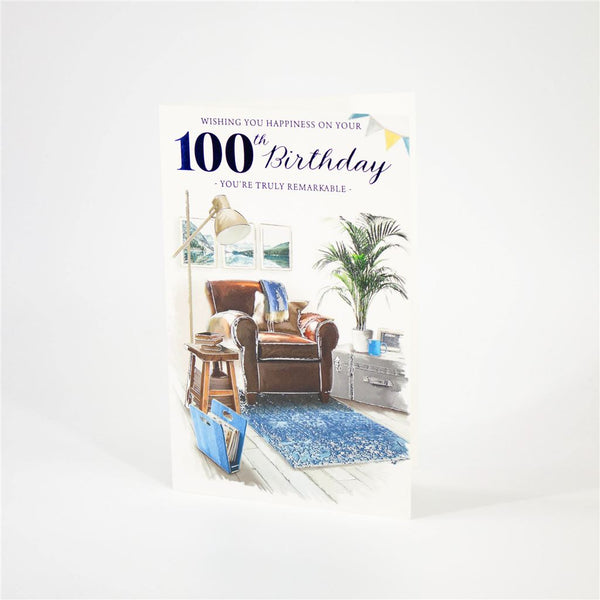 Deluxe 100th Birthday Card