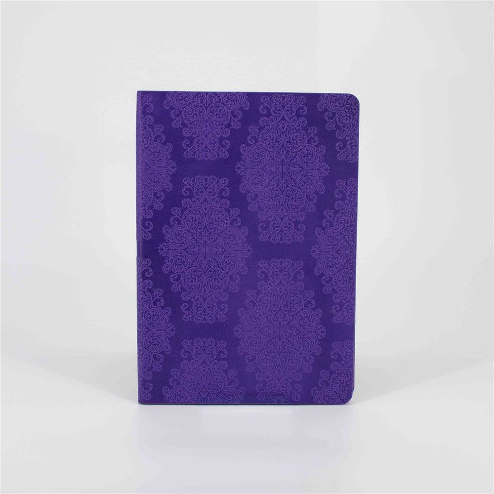 Vintage Damask Pattern Lined Notebook