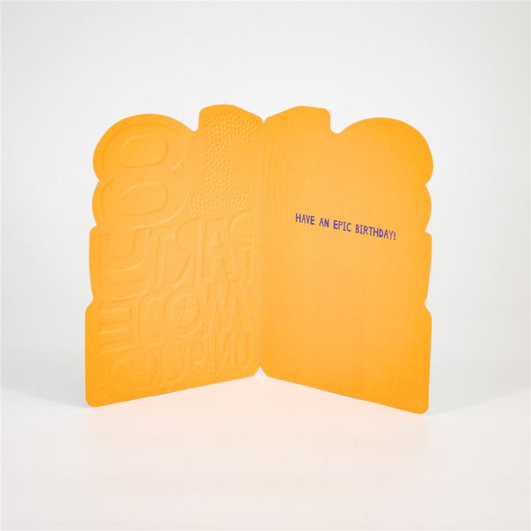 Shape Cut 18th Birthday Card