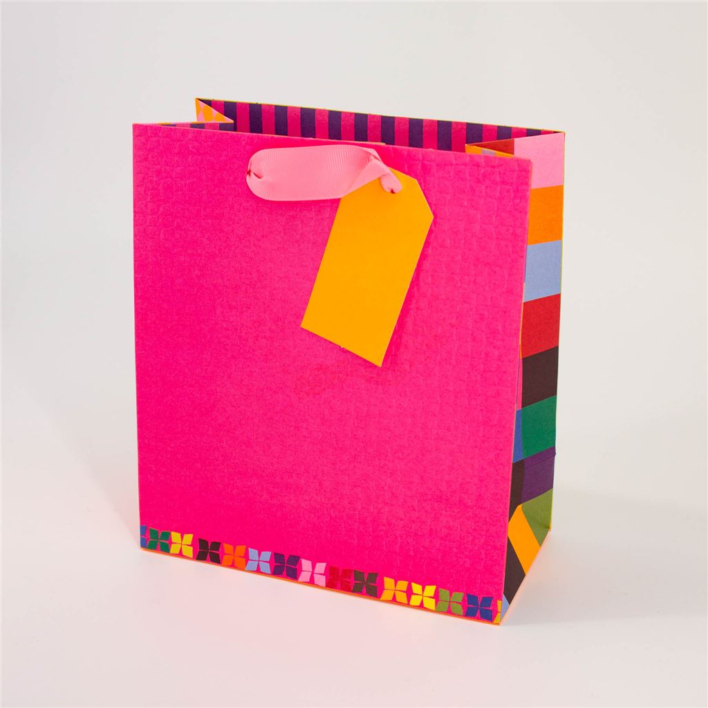 Bright Pink Medium Gift Bag