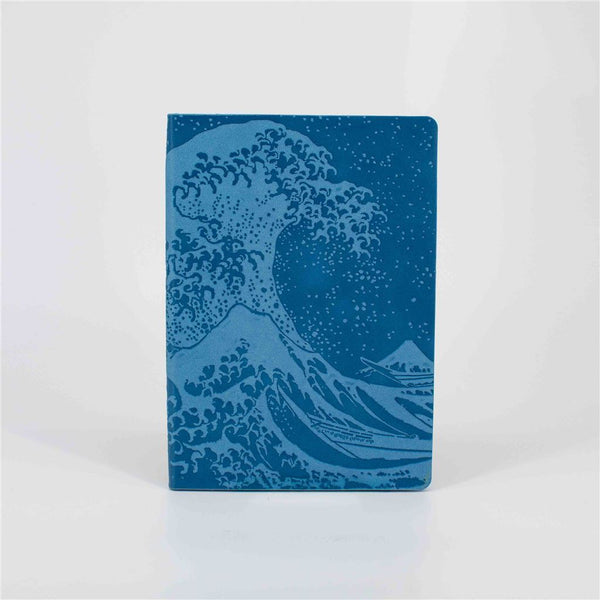 Great Wave Lined Blue Notebook