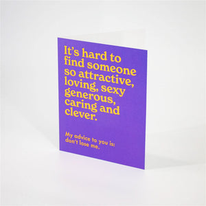 Don’t Lose Me Card