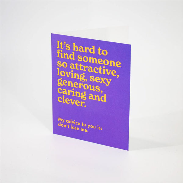 Don’t Lose Me Card